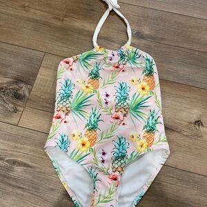 Tropical Pineapple Kids Swimsuit NWT
